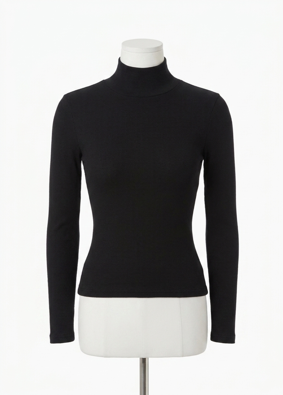 NEW FAVORITE DAUGHTER women's the ribbed turtleneck top in black